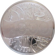25 Rupees Millennium, Seychelles, 2000 reverse image