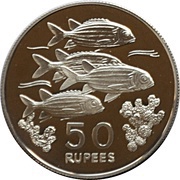 50 Rupees Conservation, Seychelles, 1978 reverse image