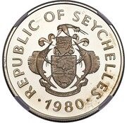 50 Rupees UNICEF and International Year of the Child; Piedfort obverse image