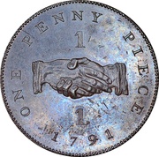 1 Penny Sierra Leone Company reverse image