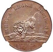 1 Penny Sierra Leone Company/Gold Coast Mule obverse image