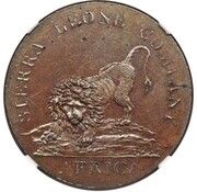 1 Cent Sierra Leone Company/Madras Presidency Mule obverse image