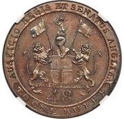 1 Cent Sierra Leone Company/Madras Presidency Mule reverse image
