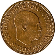 ½ Cent reverse image