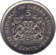 5 Cents obverse image