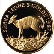5 Golde World Wildlife Fund obverse image