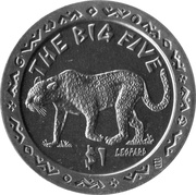 1 Dollar Leopard, Sierra Leone, 2001 reverse image