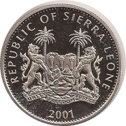 1 Dollar Tiger; colorized obverse image