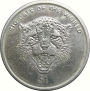1 Dollar Cheetah, Sierra Leone, 2001 reverse image