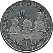 1 Dollar Golden Jubilee, Sierra Leone, 2002 reverse image