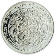 3 Ngultrums - Jigme Singye Silver reverse image