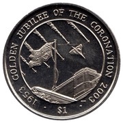 1 Dollar Golden Jubilee, Sierra Leone, 2003 reverse image