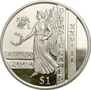 1 Dollar Olympics, Sierra Leone, 2003-2004 reverse image