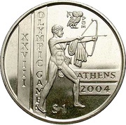 1 Dollar Olympics, Sierra Leone, 2003-2004 reverse image