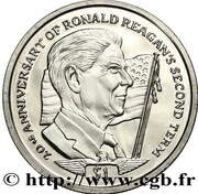 1 Dollar 40th US president Ronald Reagan, Sierra Leone, 2004 reverse image