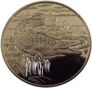 1 Dollar Crocodile, Sierra Leone, 2005 reverse image