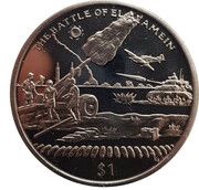 1 Dollar The Battle of El Alamein reverse image