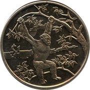 1 Dollar Chimpanzee, Sierra Leone, 2006 reverse image