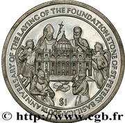 1 Dollar 500th Saint Peter Basilica, Sierra Leone, 2006 reverse image