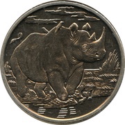 1 Dollar Rhino, Sierra Leone, 2007 reverse image