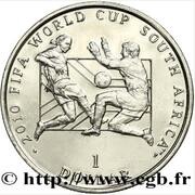 1 Dollar 19th World Cup Football 2010 South Africa, Sierra Leone, 2010 reverse image