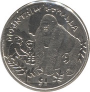 1 Dollar Mountain Gorilla, Sierra Leone, 2011 reverse image
