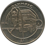 1 Dollar Summer Olympic-London, Sierra Leone, 2012 reverse image