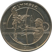 1 Dollar Summer Olympic-London reverse image