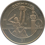 1 Dollar Summer Olympic-London, Sierra Leone, 2012 reverse image