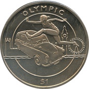 1 Dollar Summer Olympic-London, Sierra Leone, 2012 reverse image