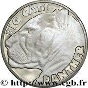 1 Dollar Big Cats - Panther reverse image