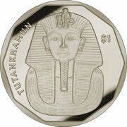 1 Dollar Tutankhamun; Death Mask reverse image
