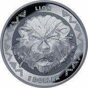 1 Dollar Big Five - Lion, Sierra Leone, 2022 reverse image