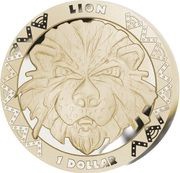 1 Dollar Big Five - Lion reverse image