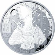 1 Dollar Egyptian God Osiris; 1oz Bullion Coin, Sierra Leone, 2023 reverse image