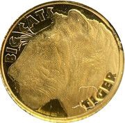 4 Dollars Big Cats - Tiger reverse image
