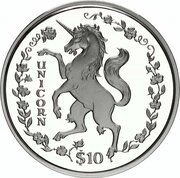10 Dollars Unicorn, Sierra Leone, 1997 reverse image
