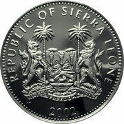 10 Dollars Queen Mother with dog in garden obverse image