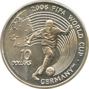 10 Dollars 2006 FIFA World Cup, Sierra Leone, 2004 reverse image