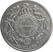 10 Dollars Torino 2006 - Olympic Flame, Sierra Leone, 2006 reverse image