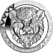 20 Dollars Big Five - Leopard, Sierra Leone, 2019 reverse image