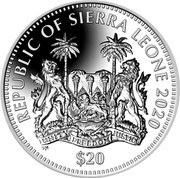 20 Dollars Big Cats - Lion obverse image