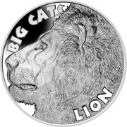 20 Dollars Big Cats - Lion, Sierra Leone, 2020 reverse image