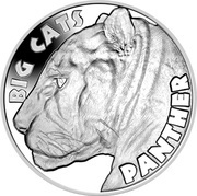 20 Dollars Big Cats - Panther, Sierra Leone, 2020 reverse image