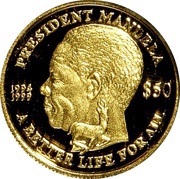 50 Dollars Nelson Mandela, Sierra Leone, 2004 reverse image