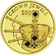 50 Dollars Crown Jewels reverse image