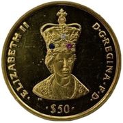 50 Dollars Elizabeth II, Sierra Leone, 2008 reverse image
