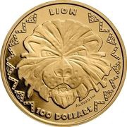 100 Dollars Lion, Sierra Leone, 2022 reverse image
