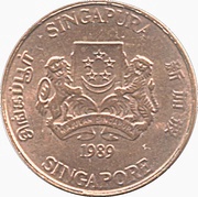 1 Cent ribbon upwards obverse image