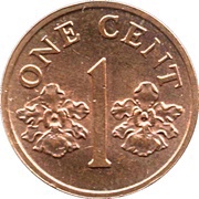1 Cent ribbon upwards reverse image